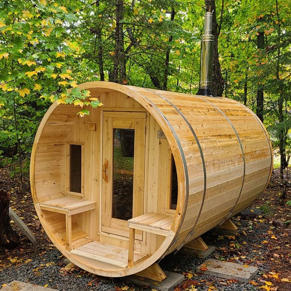 CT Tranquility CTC2345 Barrel Sauna in Eastern White Cedar Wood