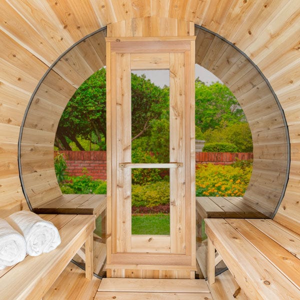 Premium Outdoor Barrel Sauna CTC2345MP by Dundalk LeisureCraft