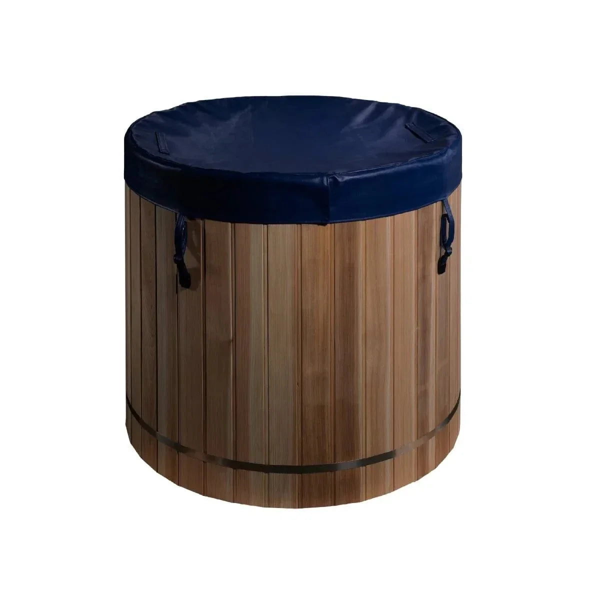 Dynamic Cold Therapy Stainless Steel Cold Plunge Tub – 304 Stainless Steel Interior, Pacific Cedar