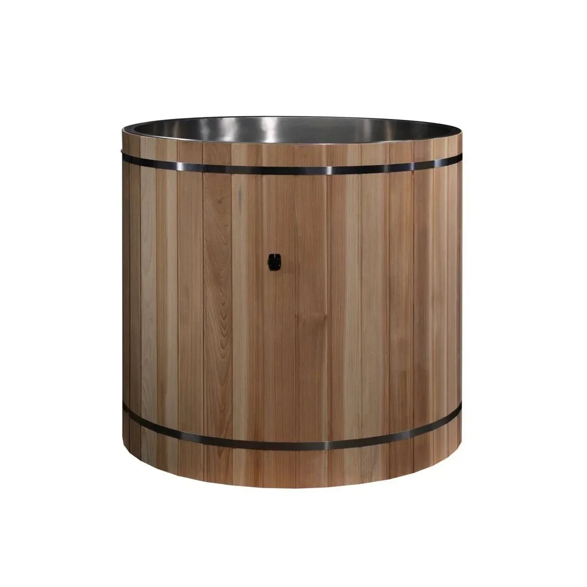 Dynamic Cold Therapy Stainless Steel Cold Plunge Tub – 304 Stainless Steel Interior, Pacific Cedar