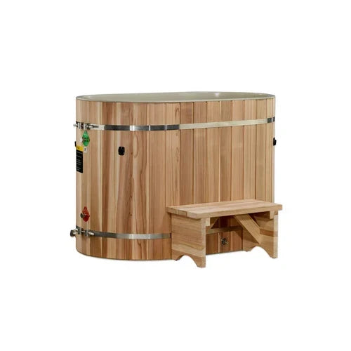 Dynamic Cold Therapy Oval Cold Plunge Tub – Pacific Cedar, Chiller Compatible, 50-P