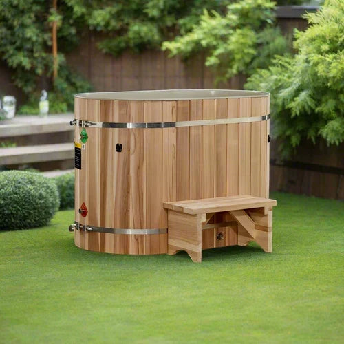 Dynamic Cold Therapy Oval Cold Plunge Tub – Pacific Cedar, Chiller Compatible, 50-P