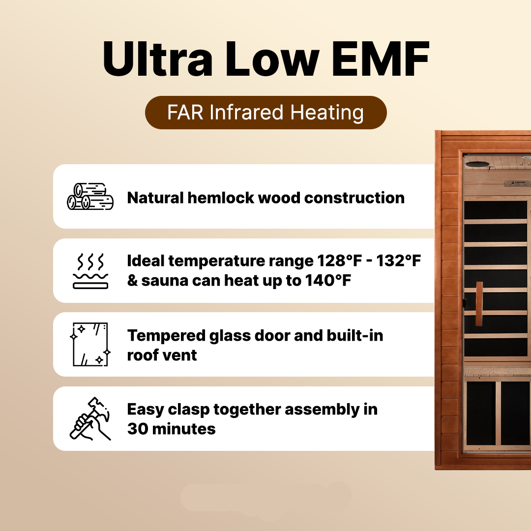Shop the Dynamic Vittoria 2-Person Ultra Low EMF FAR Infrared Sauna. Space-conscious reforested Canadian Hemlock design built for home wellness. DYN-6103-01 Elite