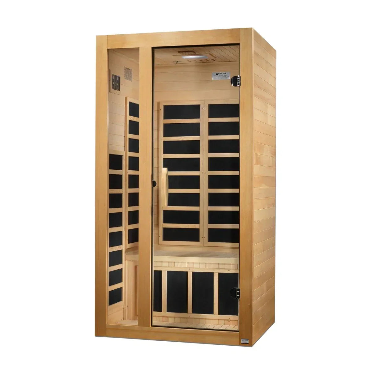 1–2 person indoor sauna Dynamic Gracia DYN-6119-01 built with premium Hemlock wood for full-body detox and relaxation