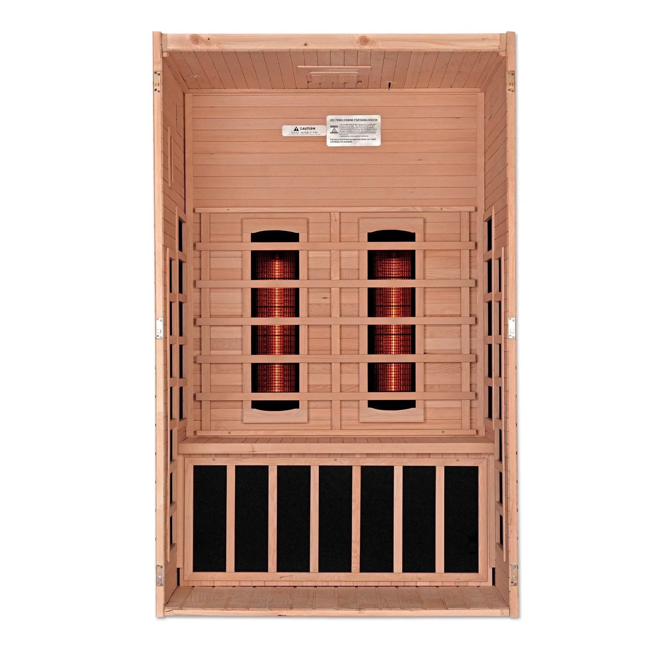 Near zero EMF Dynamic Santiago infrared sauna 2-person model with ergonomic seating and premium wellness features