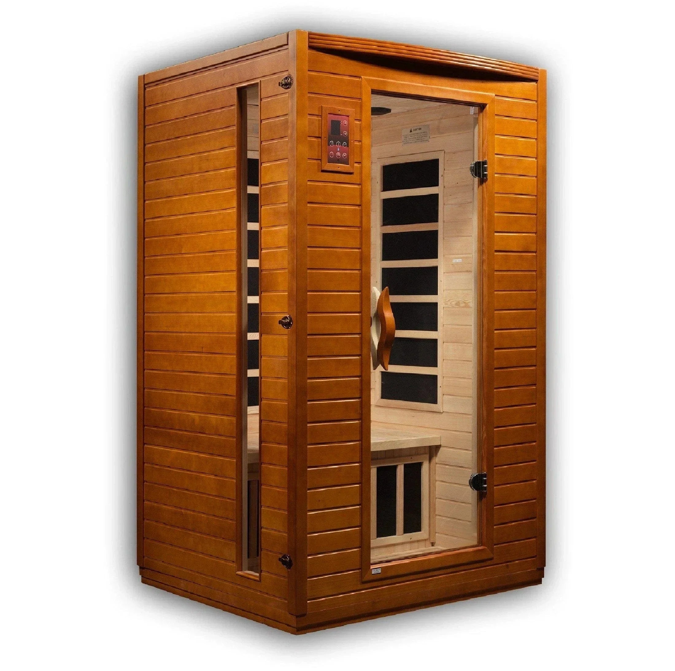 Dynamic Versailles infrared sauna for 2 persons with Canadian Hemlock wood and full-body FAR infrared heat for home spa wellness