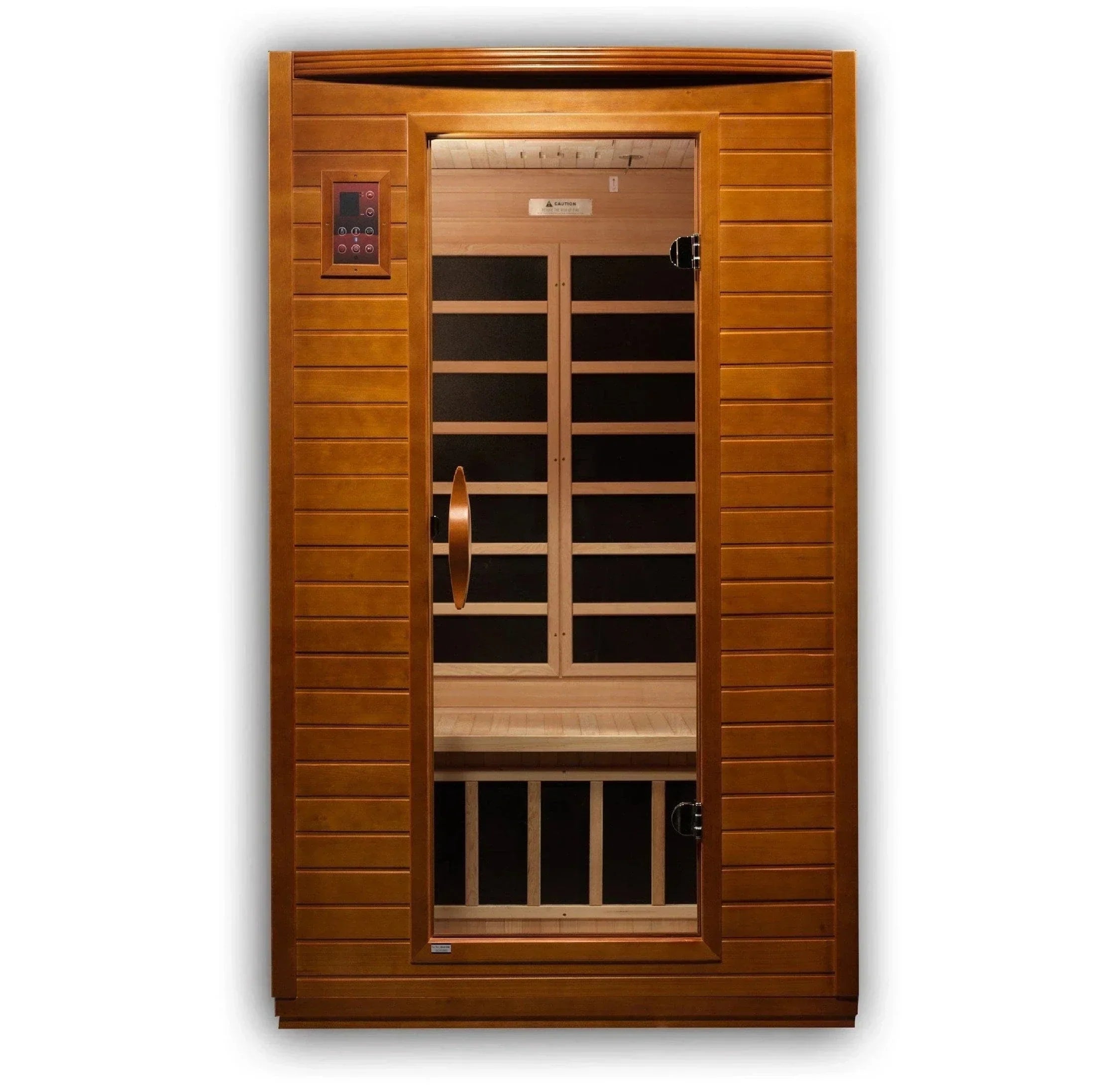 2-person Low EMF FAR infrared sauna DYN-6202-03 featuring modern indoor design and therapeutic heat therapy for relaxation and recovery