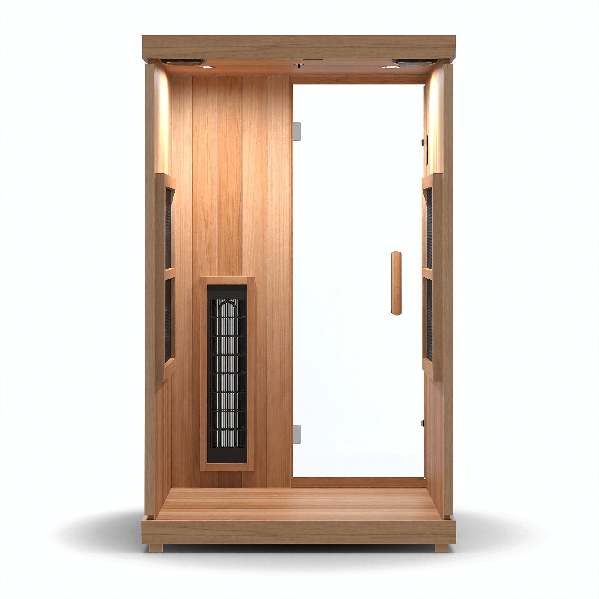 Spacious 2 Person Infrared Sauna Interior Seating