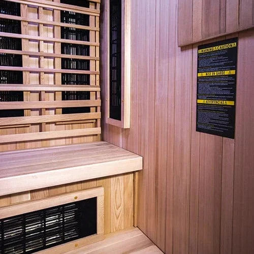 Finnmark FD-4 Trinity 2 Person Hybrid Infrared & Traditional Sauna – Canadian Hemlock Wood