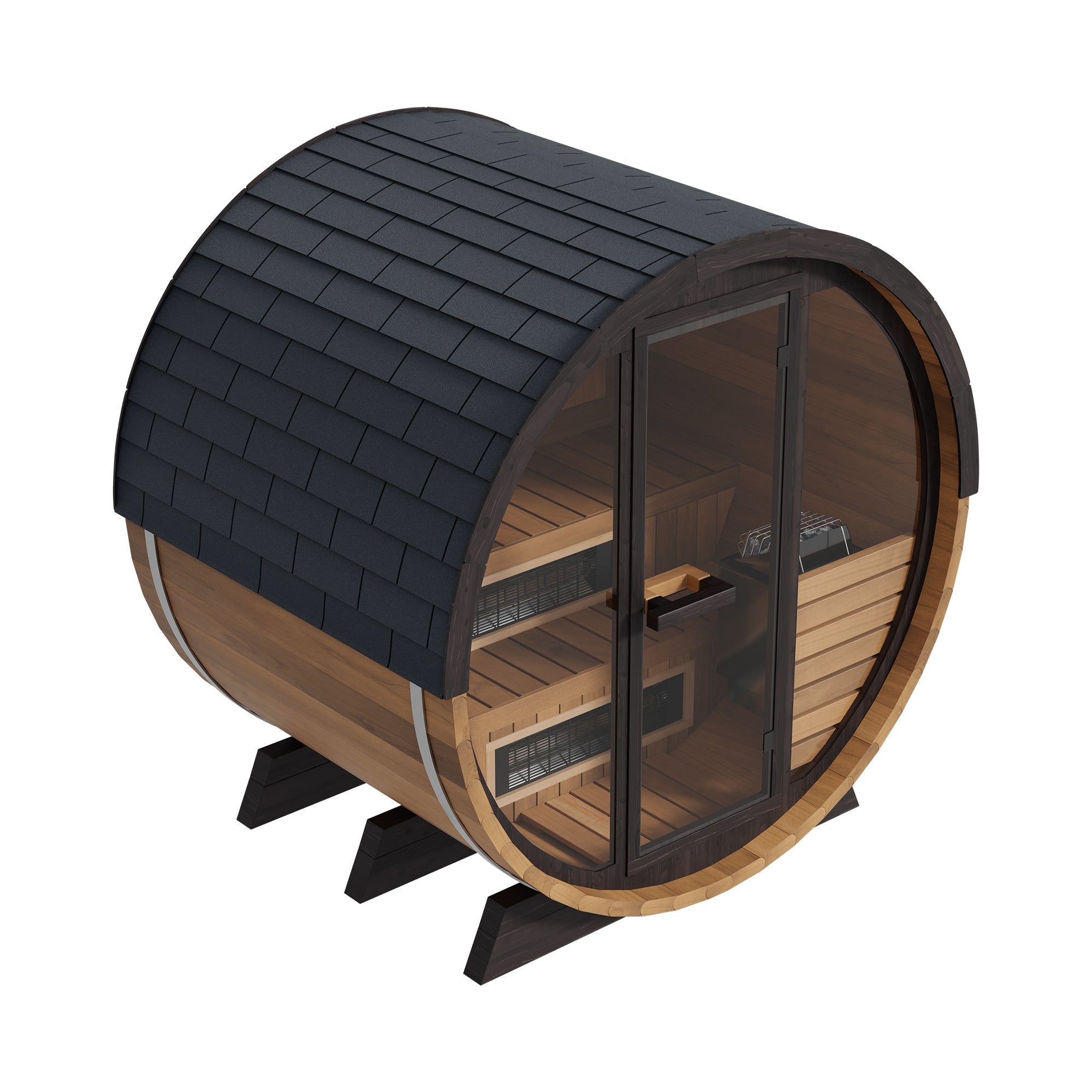 Finnmark FD-6 Cedar Barrel Sauna with Spectrum Plus Infrared Panels