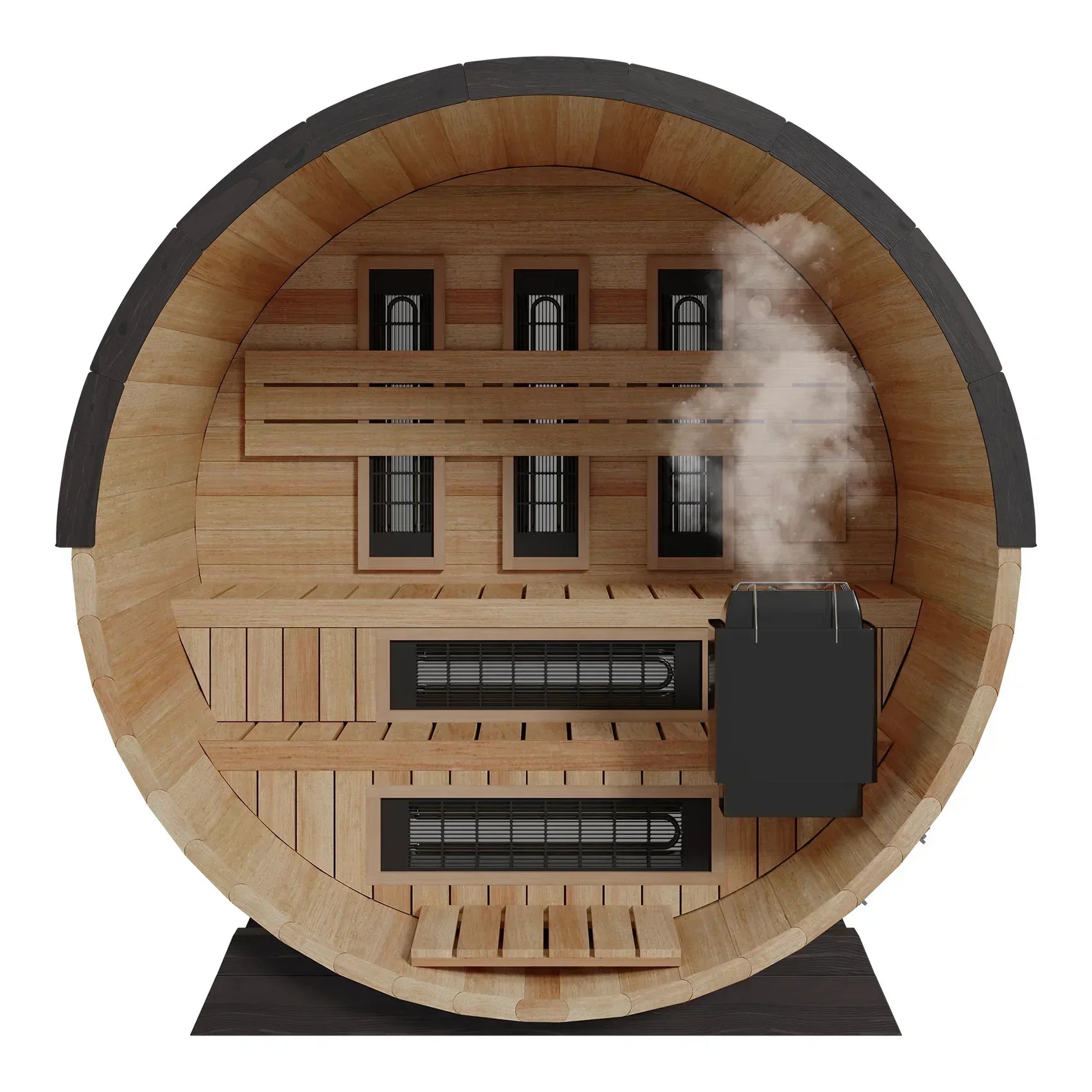 Finnmark FD-6 4 Person Outdoor Sauna with Spectrum Plus Infrared Panels