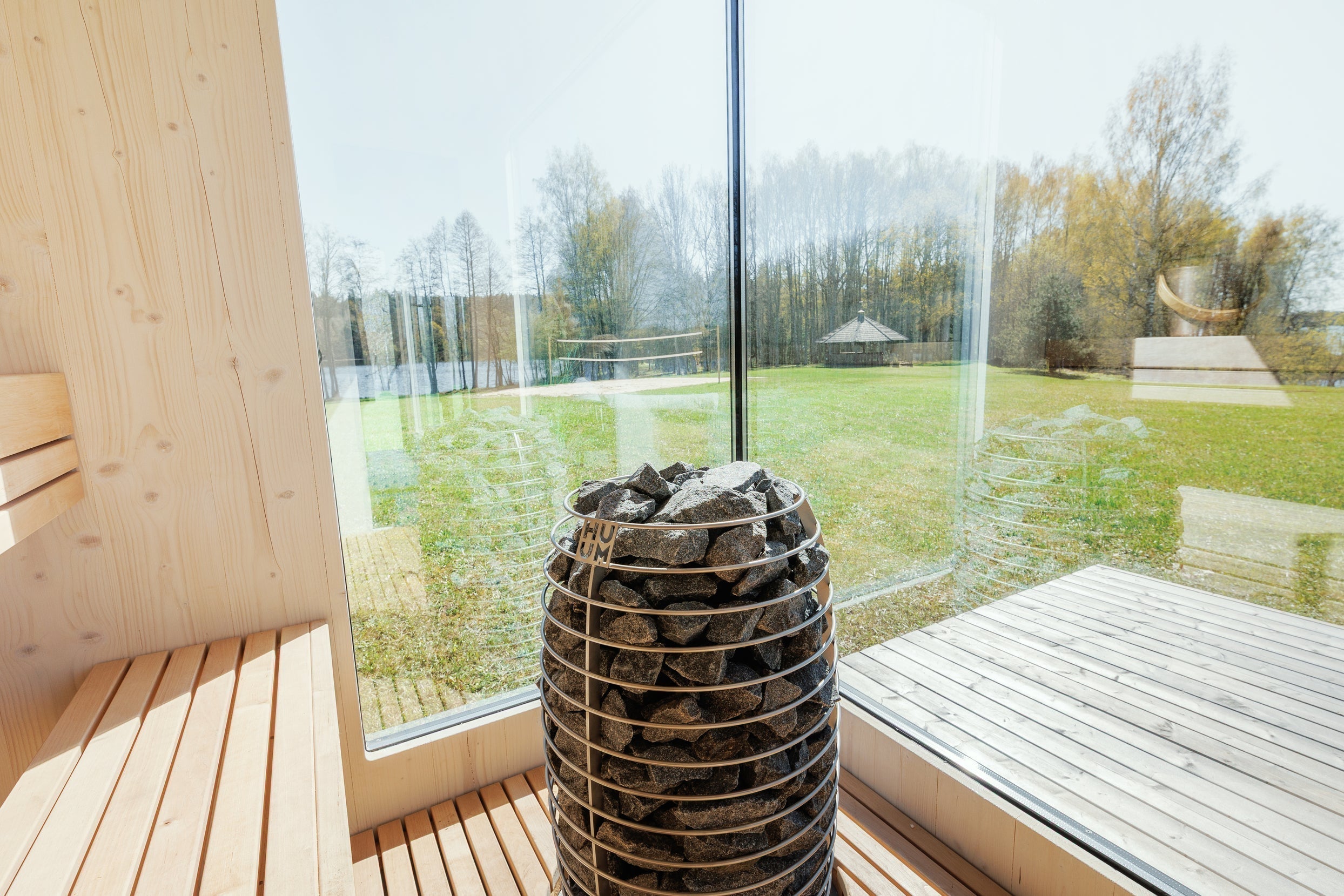 Genevas St. Moritz Outdoor Sauna with Lounge & Shower Cabin