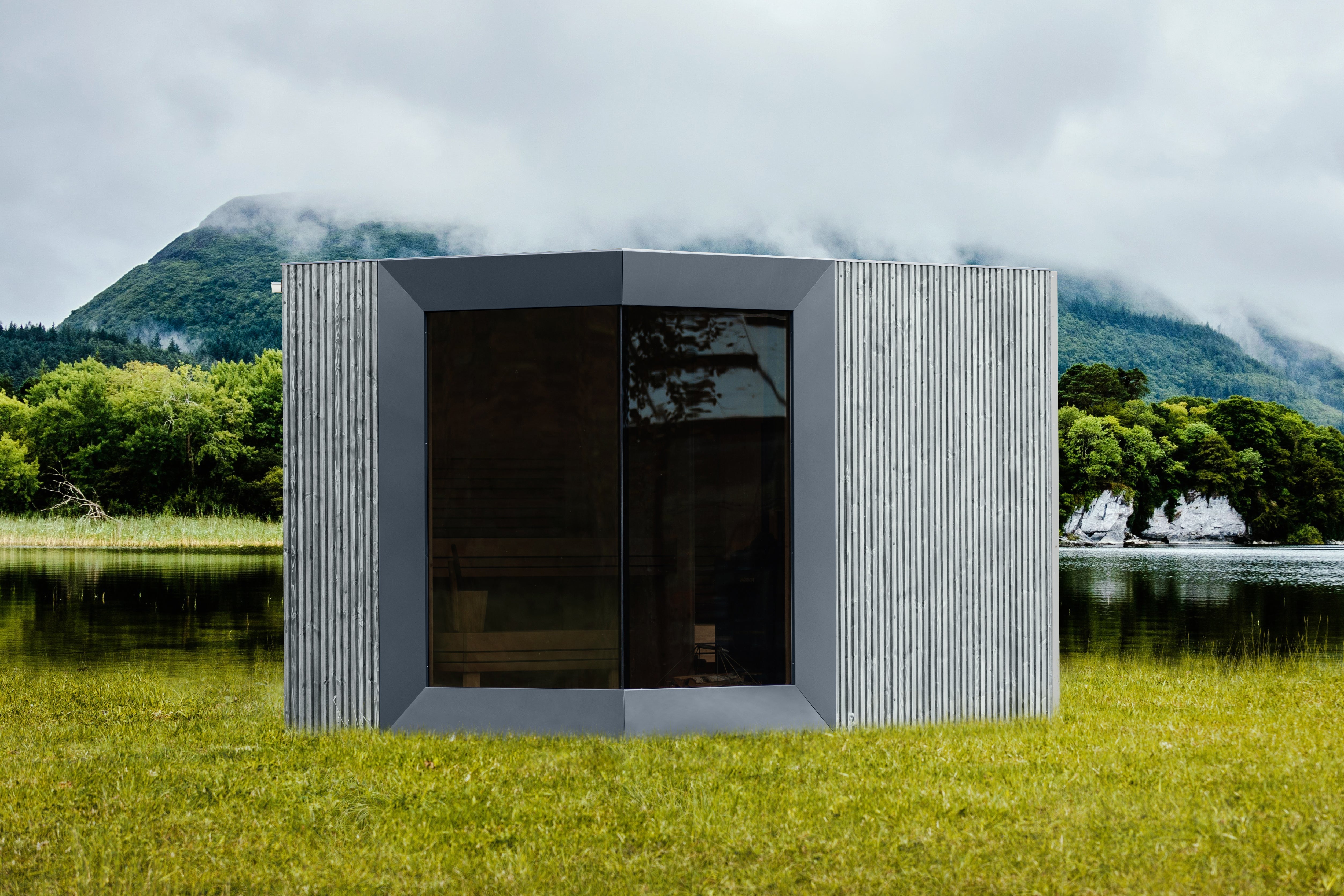 Genevas Zermatt Outdoor Sauna Cabin with Changing Room