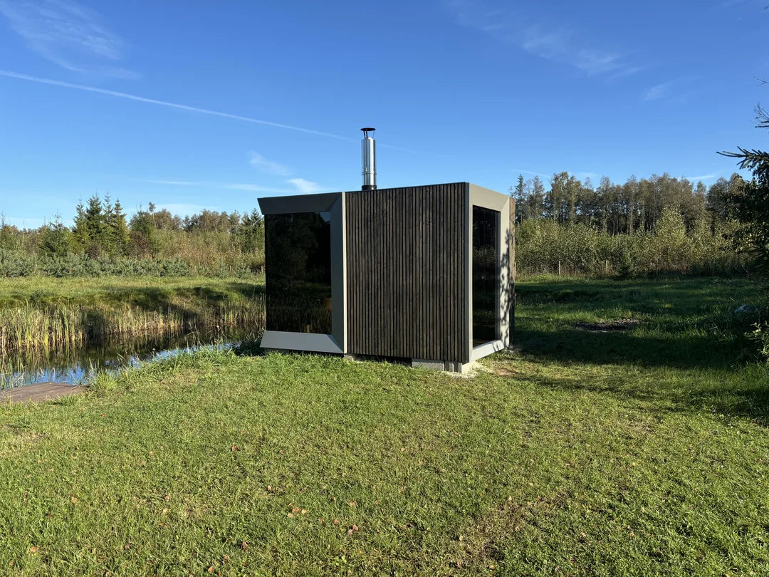 Genevas Zermatt Outdoor Sauna Cabin with Changing Room