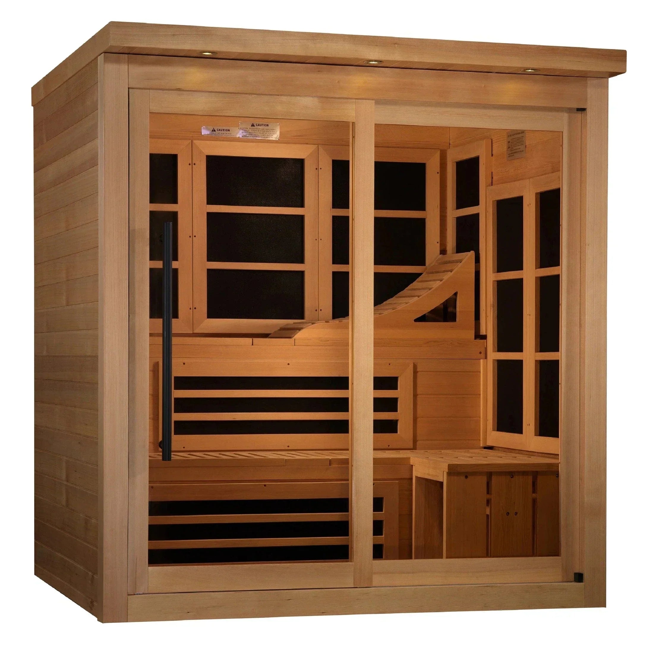 Golden Designs 6-person PureTech™ Near Zero EMF FAR Infrared Sauna - GDI-6996-02