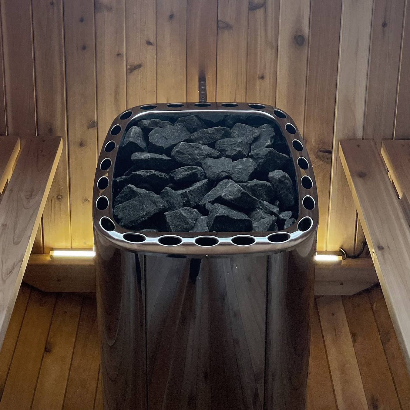 Harvia Club K10G 10kW Electric Sauna Heater Package with Xenio Control & Sauna Stones
