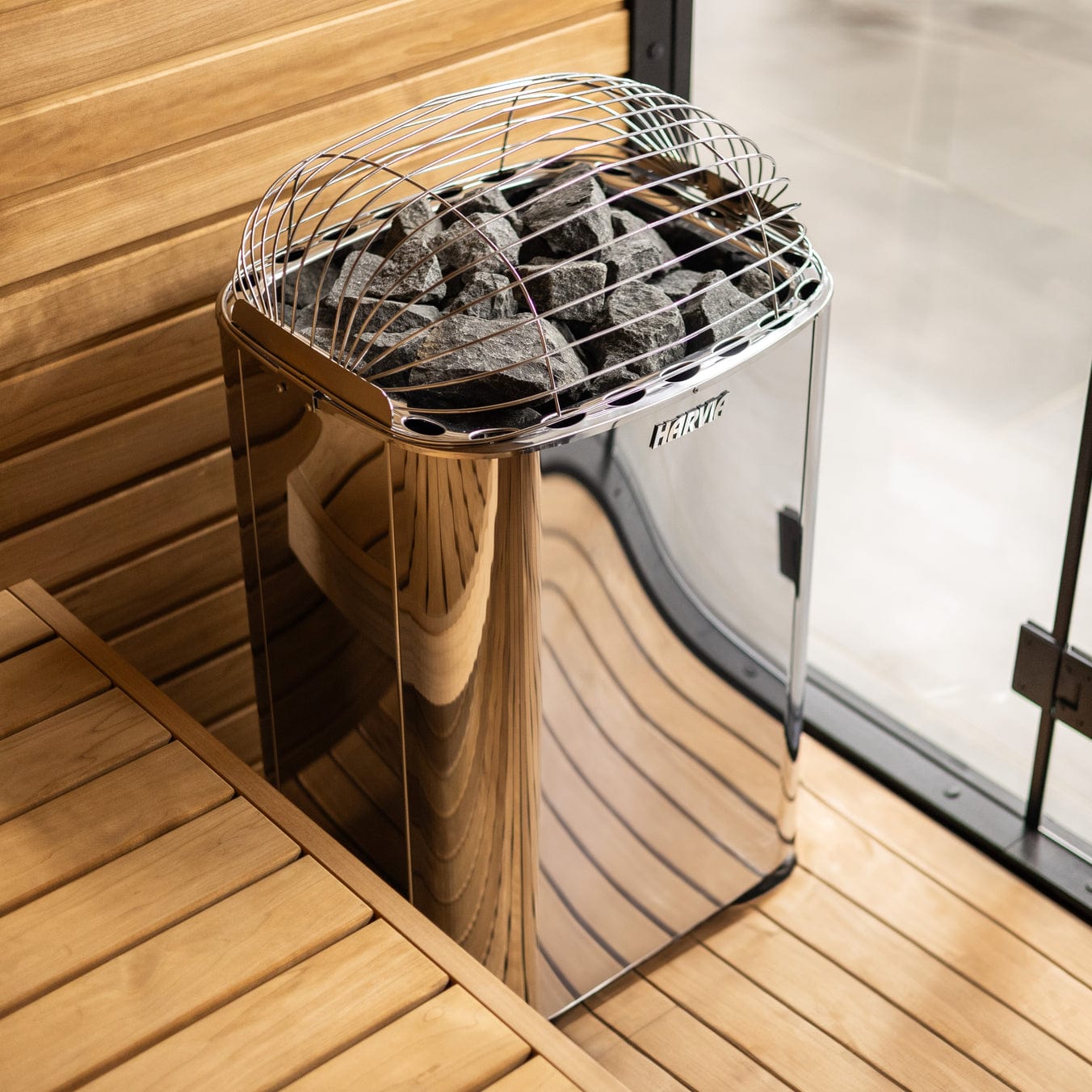 Harvia Club K10G 10kW Electric Sauna Heater Package with Xenio Control & Sauna Stones
