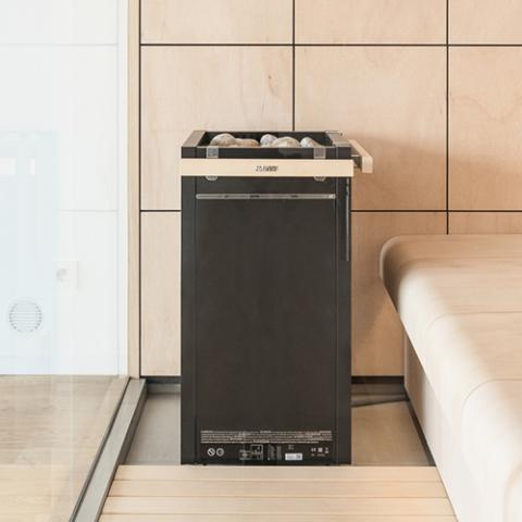 Harvia Virta HL110E 10.5kW Electric Sauna Heater Package with Xenio Control & Sauna Stones