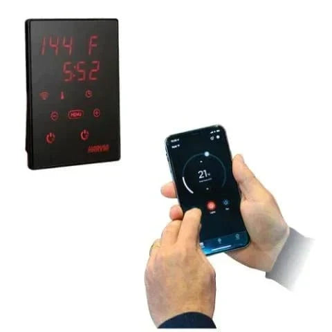 Harvia Cilindro PC110E 10.5kW Sauna Heater Package with Xenio Control & Sauna Stones