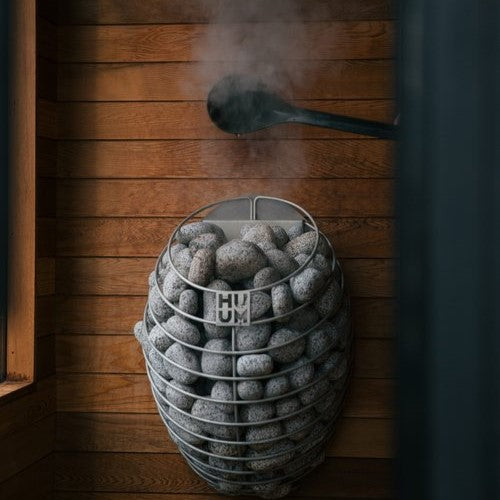 HUUM Drop 9kW Electric Sauna Heater Package with UKU Control & Sauna Stones