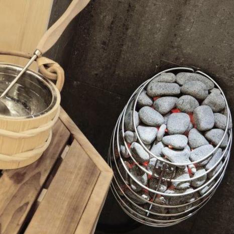 HUUM Drop 9kW Electric Sauna Heater Package with UKU Control & Sauna Stones