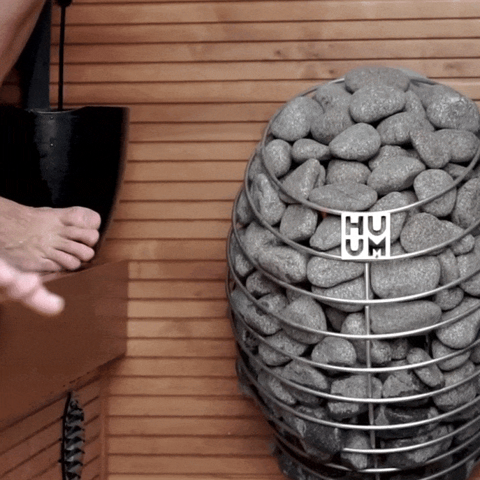 HUUM Drop 9kW Electric Sauna Heater Package with UKU Control & Sauna Stones