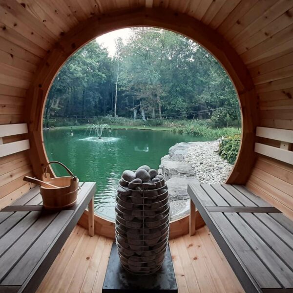 HUUM HIVE Mini 10.5kW Electric Sauna Heater Package with UKU Control, Air Tunnel & Sauna Stones