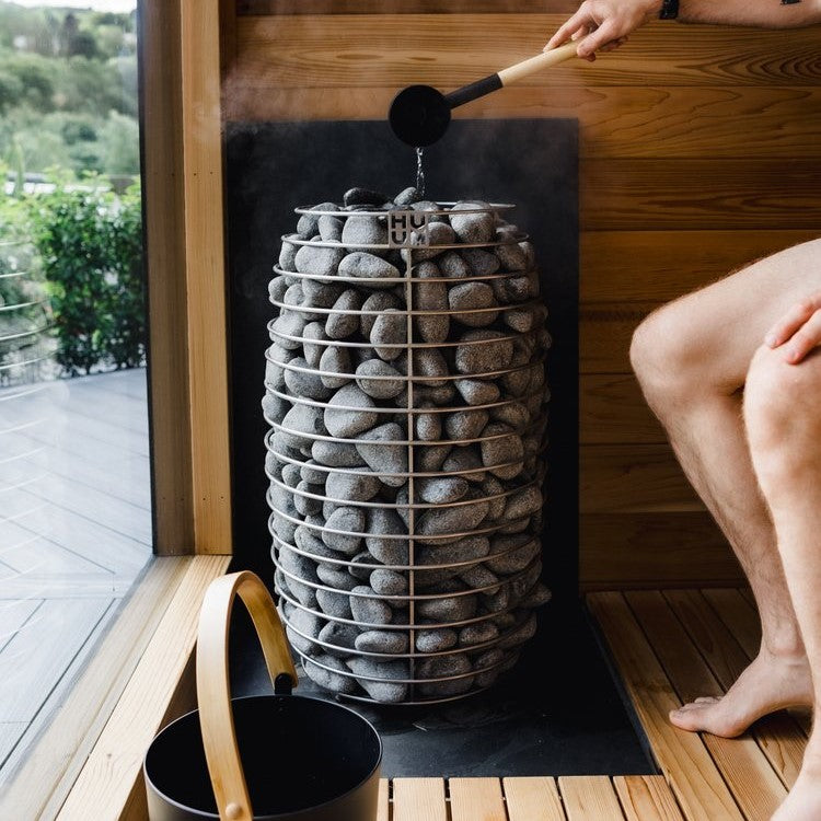 HUUM HIVE Mini 10.5kW Electric Sauna Heater Package with UKU Control, Air Tunnel & Sauna Stones
