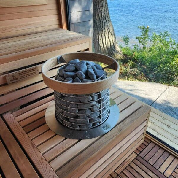 HUUM HIVE Mini 10.5kW Electric Sauna Heater Package with UKU Control, Air Tunnel & Sauna Stones