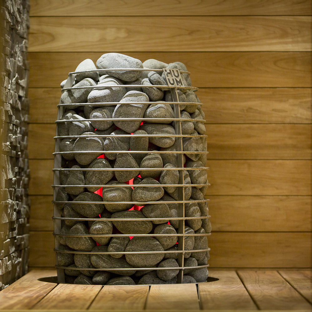 HUUM HIVE Mini 10.5kW Electric Sauna Heater Package with UKU Control, Air Tunnel & Sauna Stones