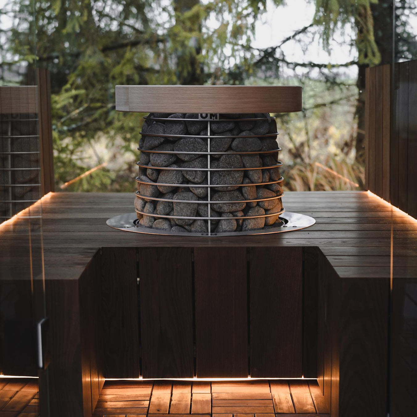 HUUM HIVE Mini 9kW Electric Sauna Heater Package with UKU Control, Air Tunnel & Sauna Stones