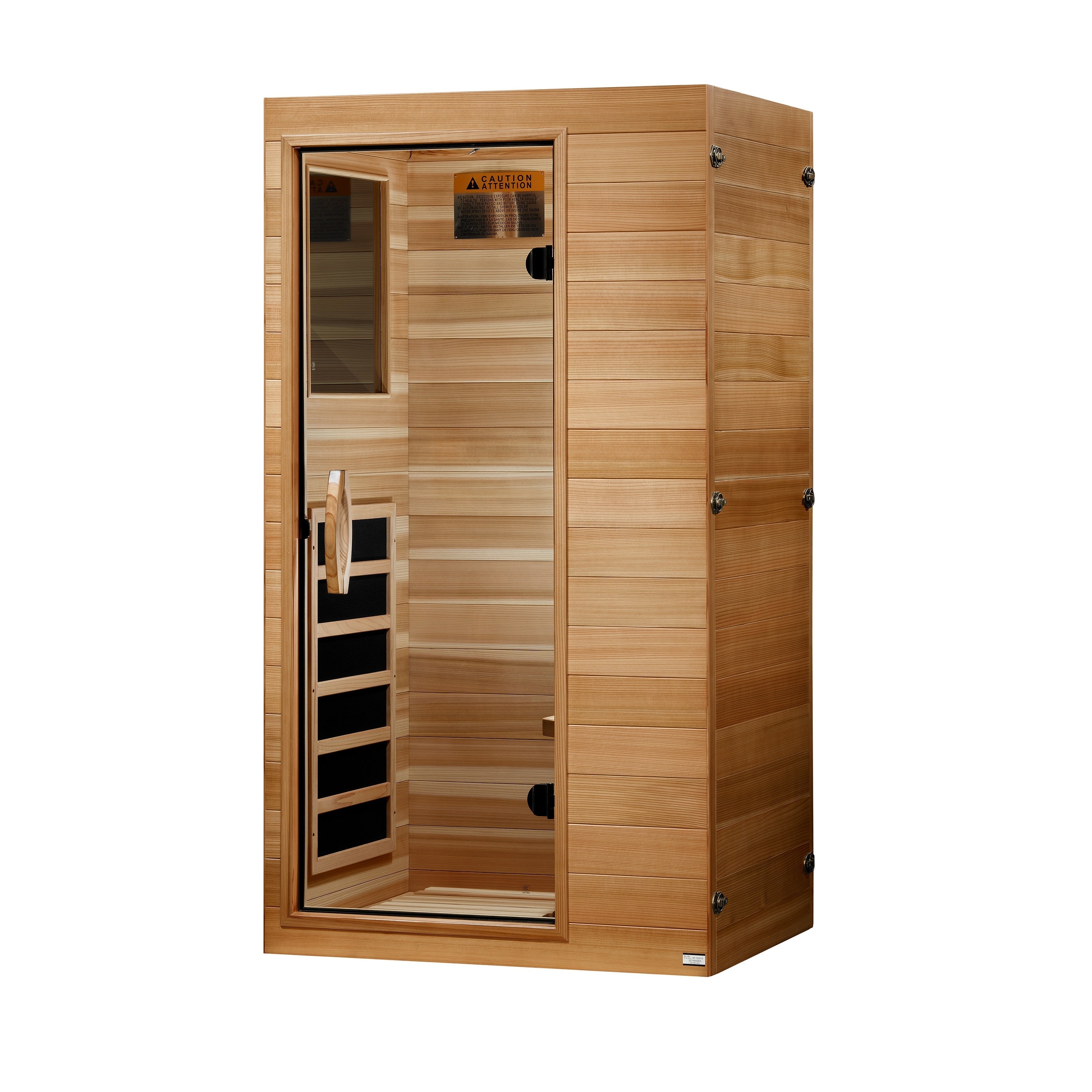 Experience wellness with the Dynamic Sicily 1-Person Ultra Low EMF FAR Infrared Sauna DYN-1101-01 Elite. Compact luxury, efficient heating. Order yours today!