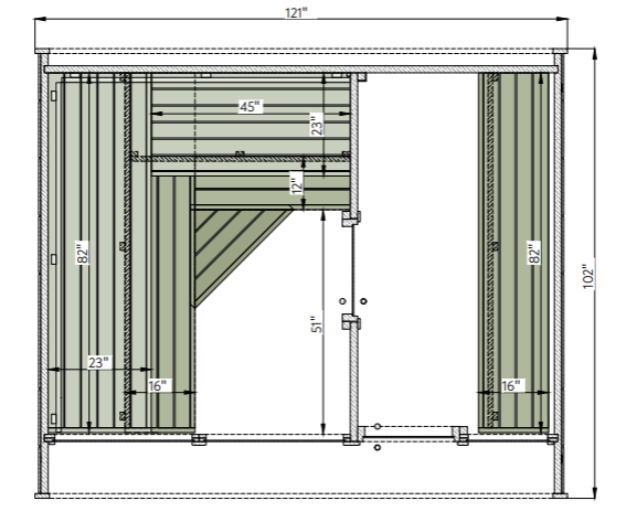 Modern Leil Round Cube Double outdoor sauna cabin with changing room, 5–6 person ThermoWood Estonian design sauna for outdoor wellness spaces