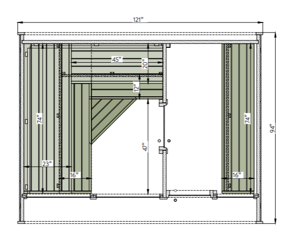 5–6 person Leil Round Cube Double outdoor sauna with changing room, ThermoWood handcrafted Estonian wellness cabin for luxury backyard relaxation
