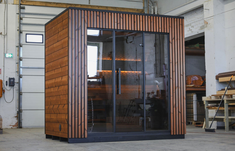 Explore spacious 6 person saunas with infrared, traditional, and hybrid heating options for families, groups, and home wellness spaces.