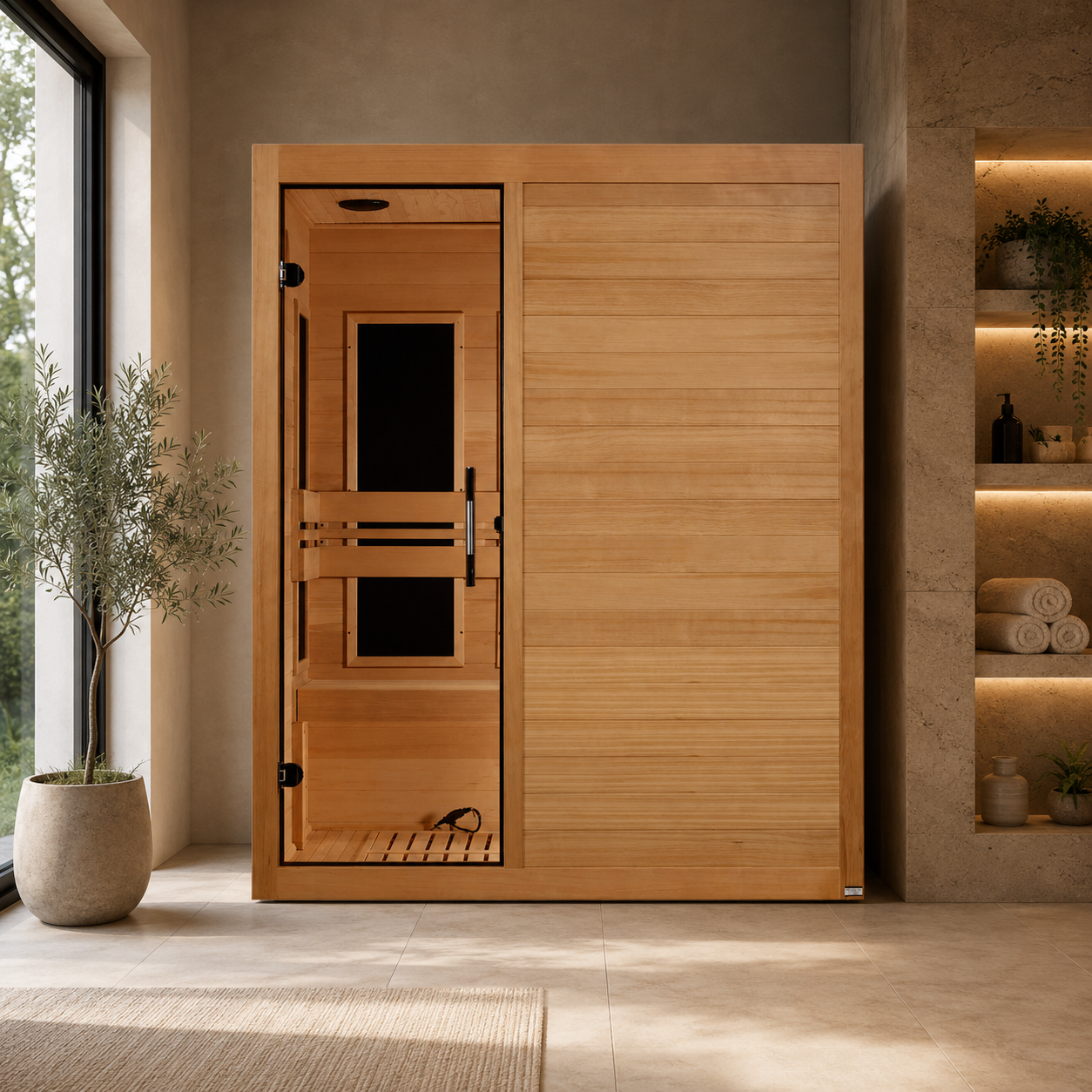 Golden Designs Maxxus MX-S306-01 3-person FAR infrared sauna with low EMF technology 