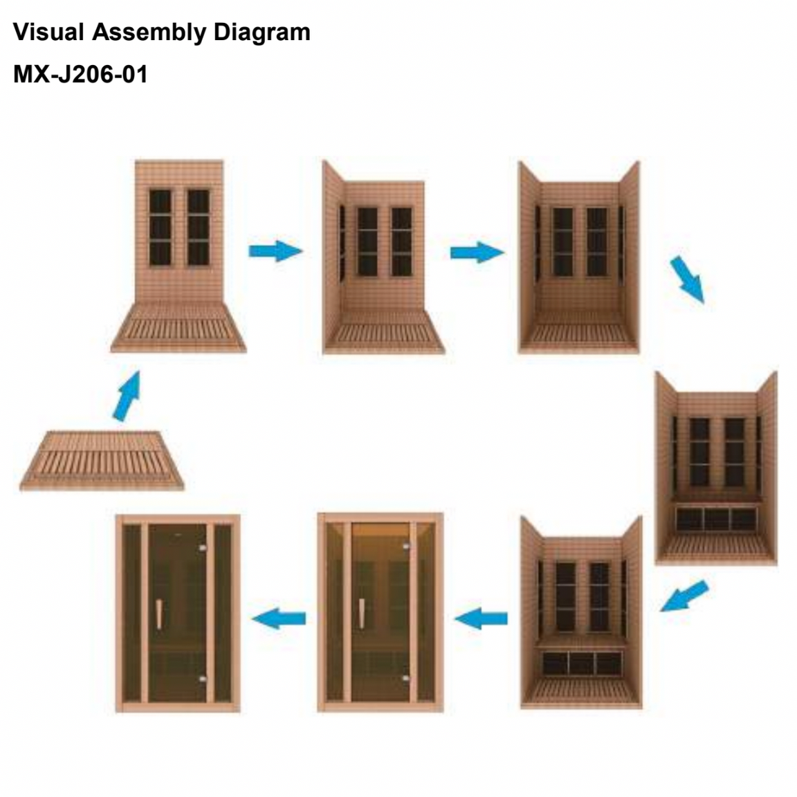 Home wellness infrared sauna by Maxxus with Near Zero EMF heating panels, natural wood finish, and built-in speakers.
