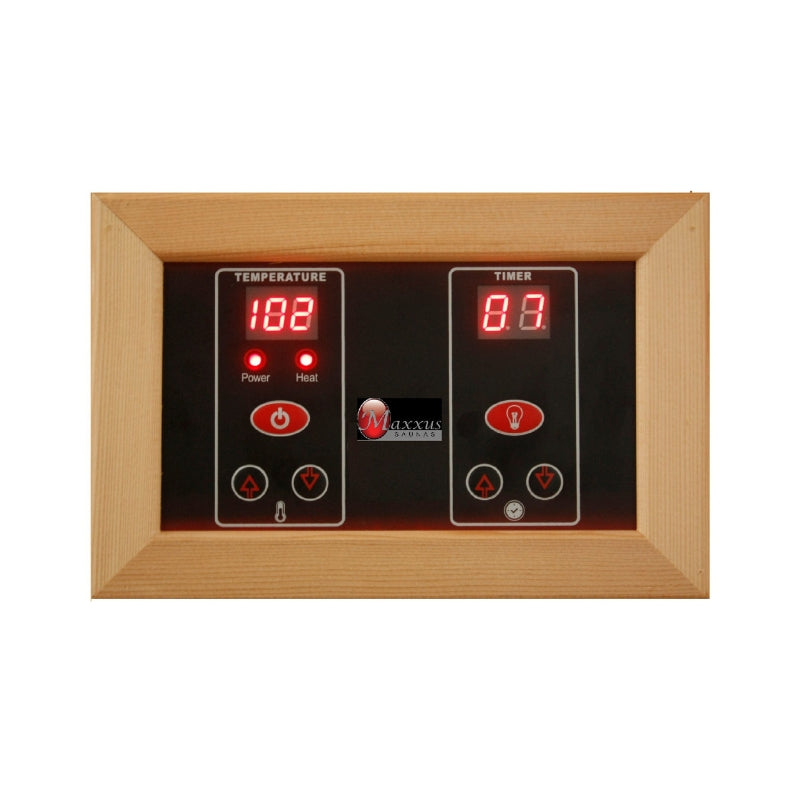 Maxxus Bellevue 3 Person Near Zero EMF Infrared Sauna – Canadian Hemlock Wood