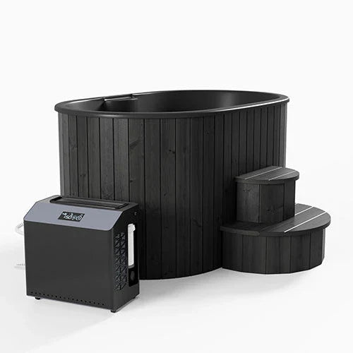 SaunaLife S2B luxury immersion tub for hot or cold water therapy, premium home wellness cold plunge for muscle recovery and stress relief