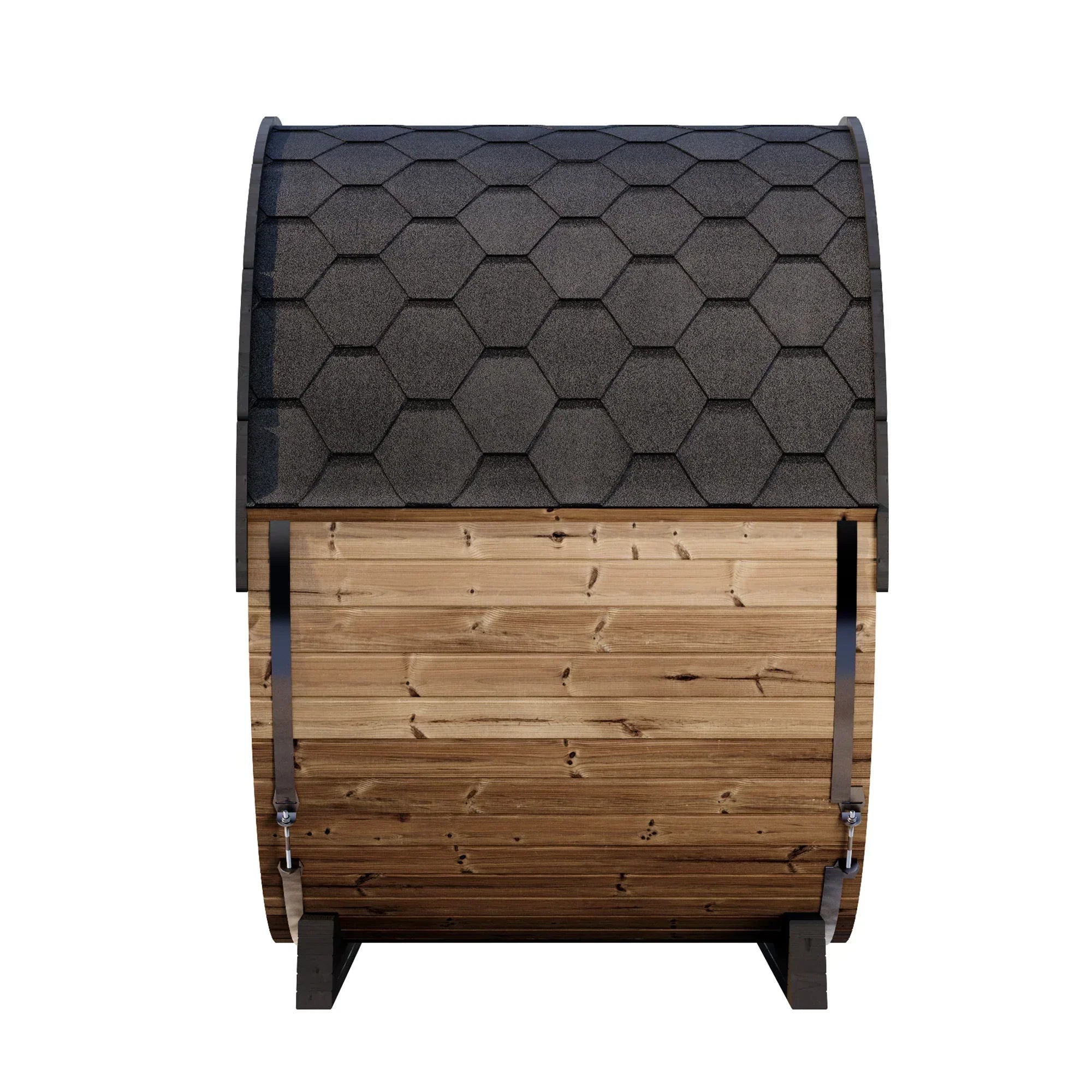 SaunaLife EE6G barrel sauna for 4 people featuring traditional steam sauna heating for home backyard spa experience
