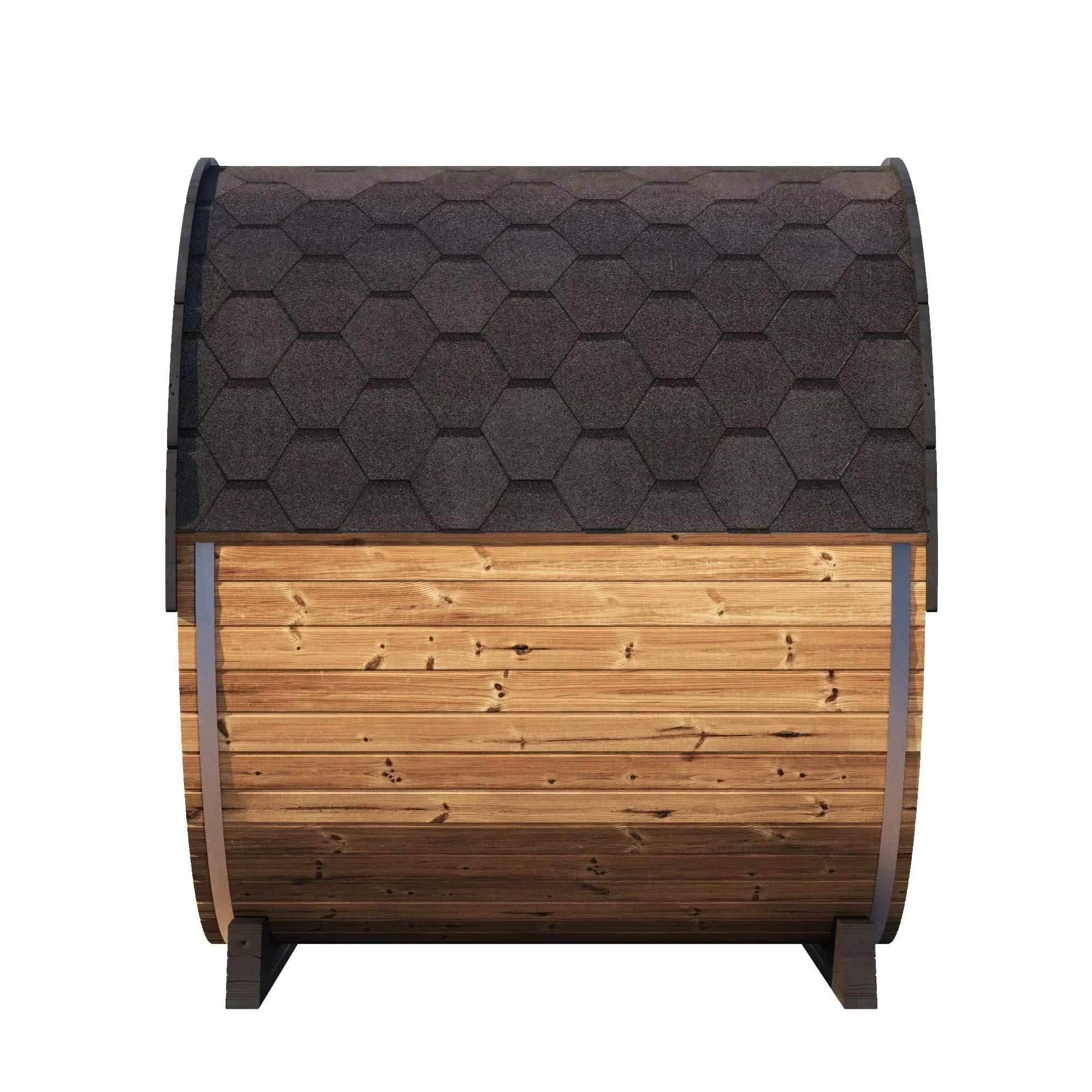 SaunaLife EE8G luxury outdoor barrel sauna 8 person spacious garden sauna with ergonomic seating and Scandinavian-inspired design