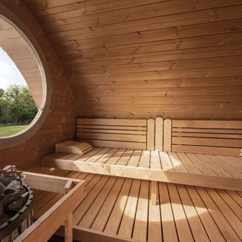SaunaLife G11 outdoor sauna 8 person 2 room garden sauna kit luxury home spa cabin