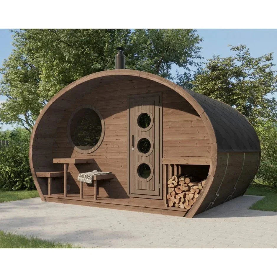 SaunaLife Model G11 8 Person Garden Series Outdoor Sauna