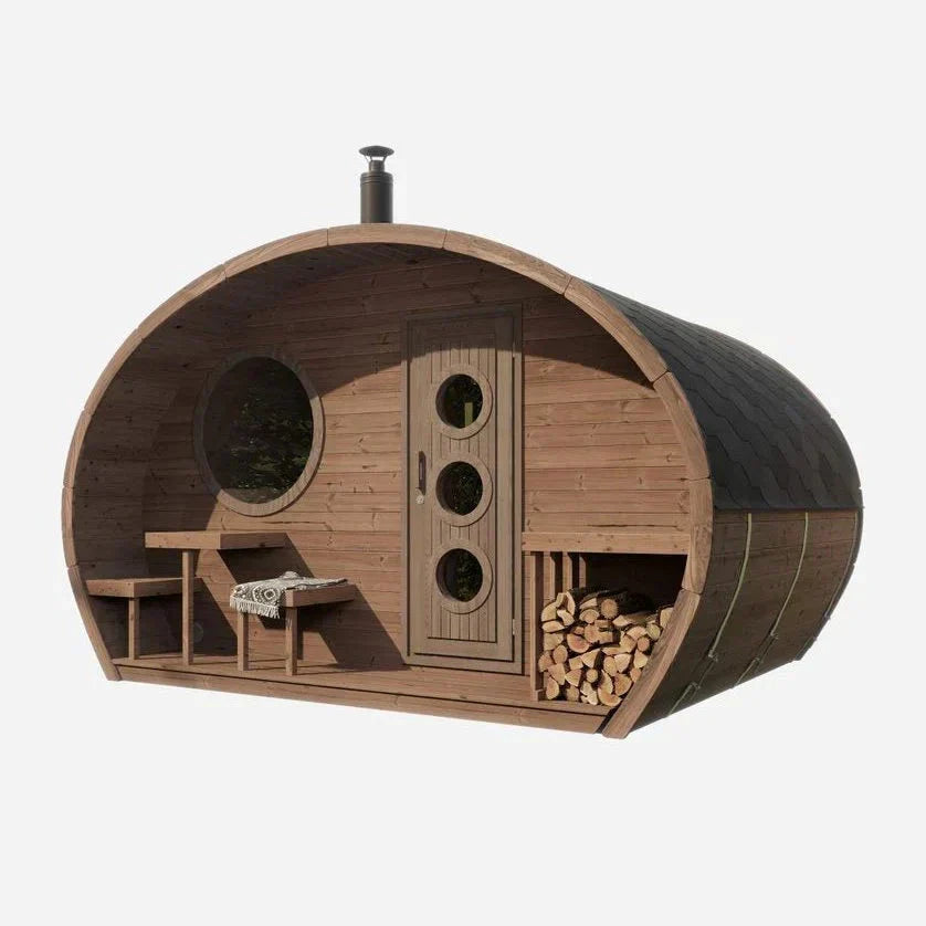 SaunaLife Model G11 8 Person Garden Series Outdoor Sauna