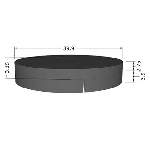 Insulated protective cover for SaunaLife S1 plunge tub, durable weather-resistant spa cover that blocks debris and maintains stable water temperature