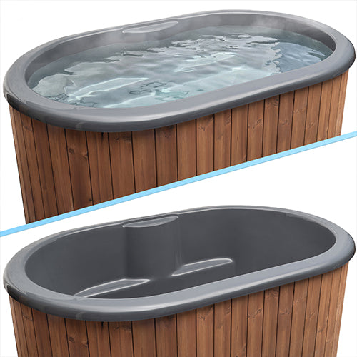 Luxury SaunaLife S2B Hot and Cold Plunge System for 2 Users with Adjustable Temperature Range 37°F to 107°F for Wellness Therapy