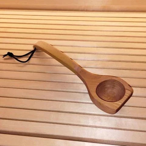 SaunaLife Accessory Package 3 complete sauna set with wooden bucket, ladle, thermometer and hygrometer for home spa and wellness sauna use