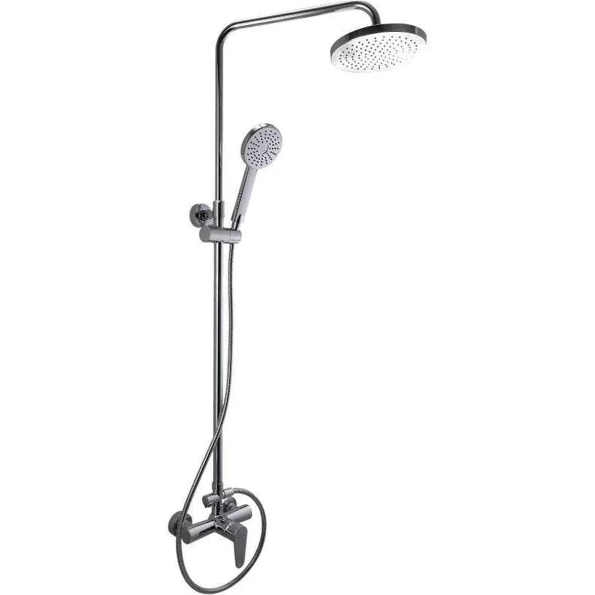 SaunaLife RAIN-Series Barrel Shower durable outdoor wellness shower designed for sauna users and luxury outdoor living